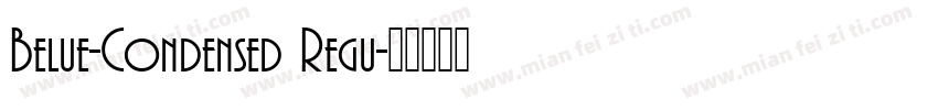 Belue-Condensed Regu字体转换